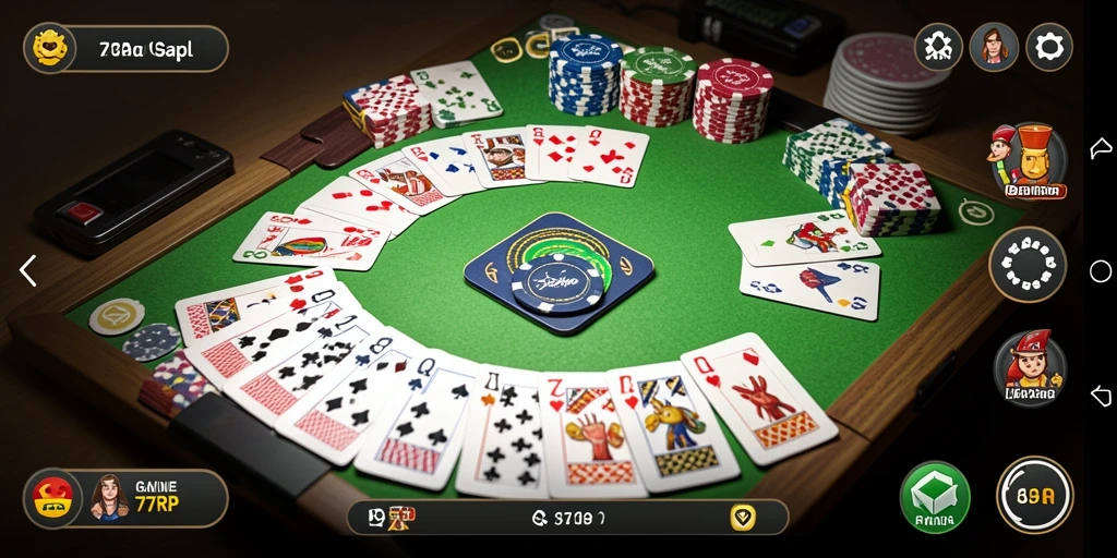Tampilan gameplay Gaple yang seru dan interaktif.
