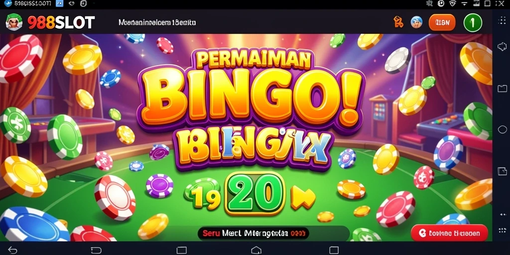 Tampilan gameplay 988SLOT dengan suasana Bingo yang menarik.