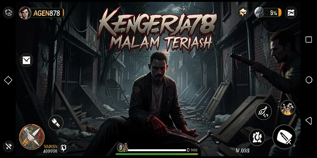 Menampilkan suasana seram di dalam game AGEN878.