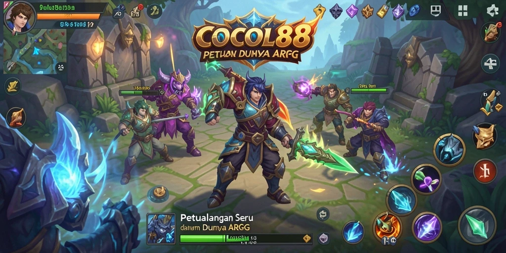 Gameplay seru di COCOL88 menampilkan pertarungan menegangkan antar karakter.