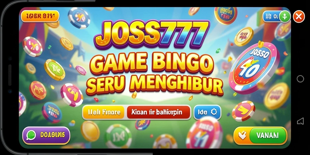 Screenshot utama JOSS777 menampilkan keseruan gameplay Bingo.