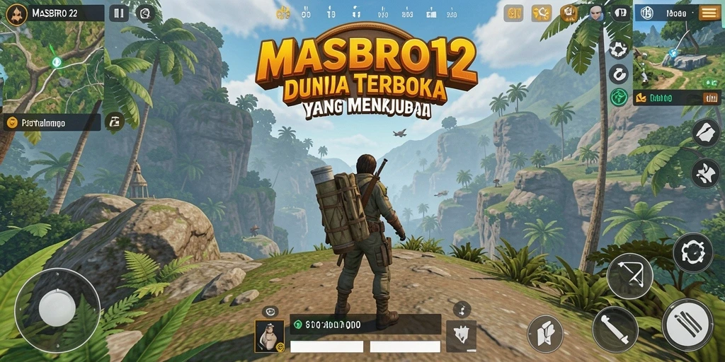 Screenshot menunjukkan eksplorasi luas dan interaksi pemain dalam dunia Open World.