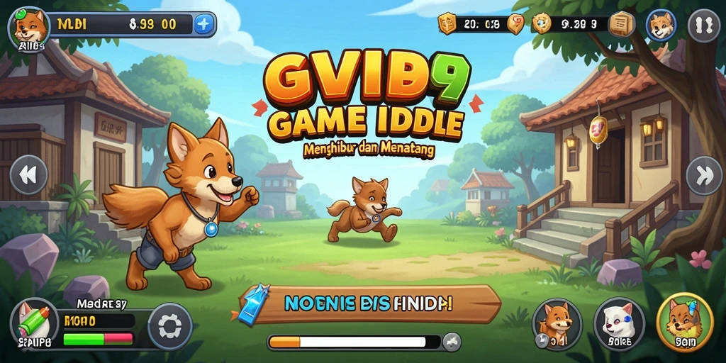 Tampilan gameplay SVIP9 yang menarik dengan karakter dan sumber daya beragam.